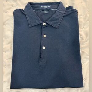 Peter Millar Collection Navy Blue Cotton Blend